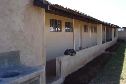 the kitchen and classroom exterior