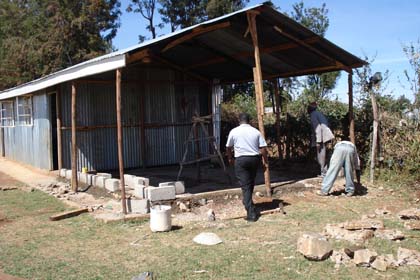Starting the kitchen building work