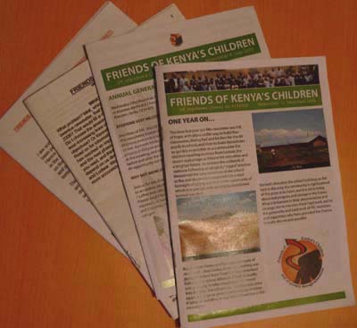 Newsletters for FKC pound-a-week members
